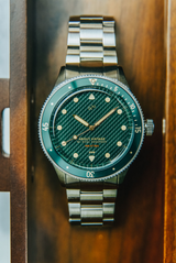 1926 At'sea, Steel / Green Turtle Vintage – 39MM