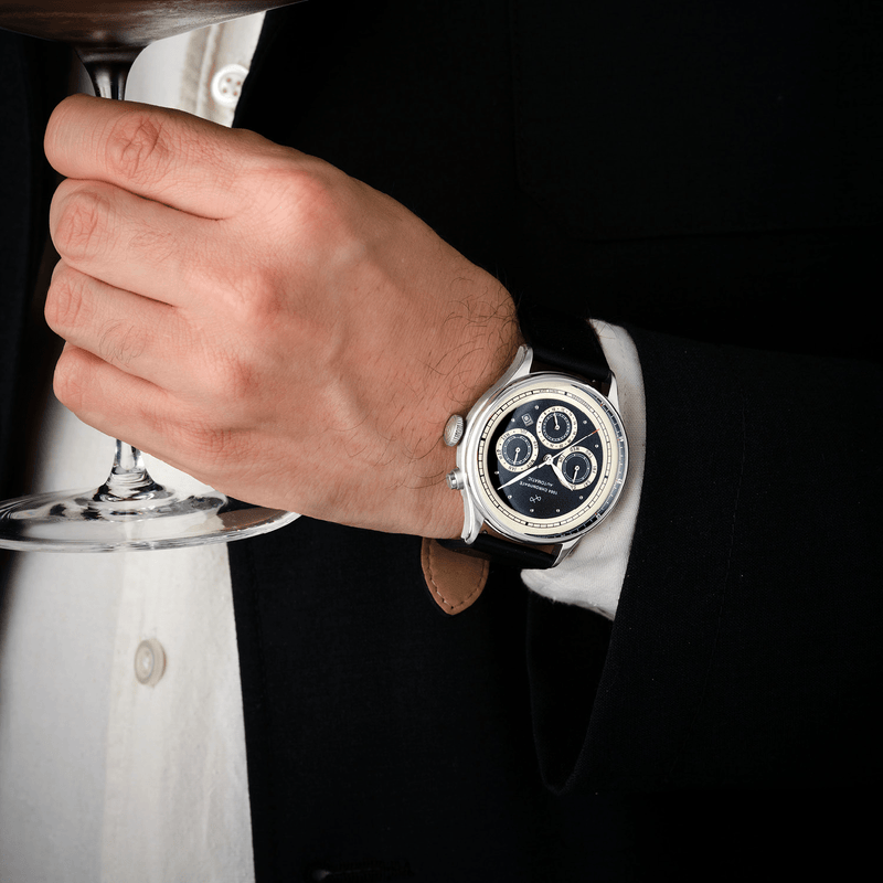 1564 Chronodate Automatic, Steel / Black (signup)