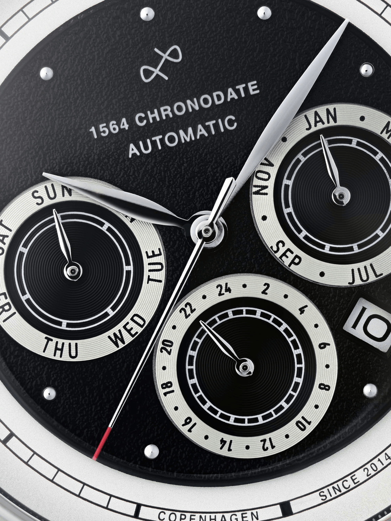 1564 Chronodate Automatic, Steel / Black (signup)
