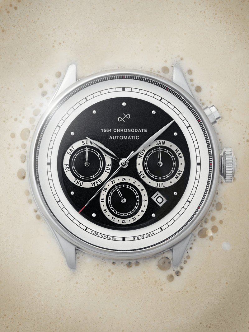 1564 Chronodate Automatic, Steel / Black (signup)
