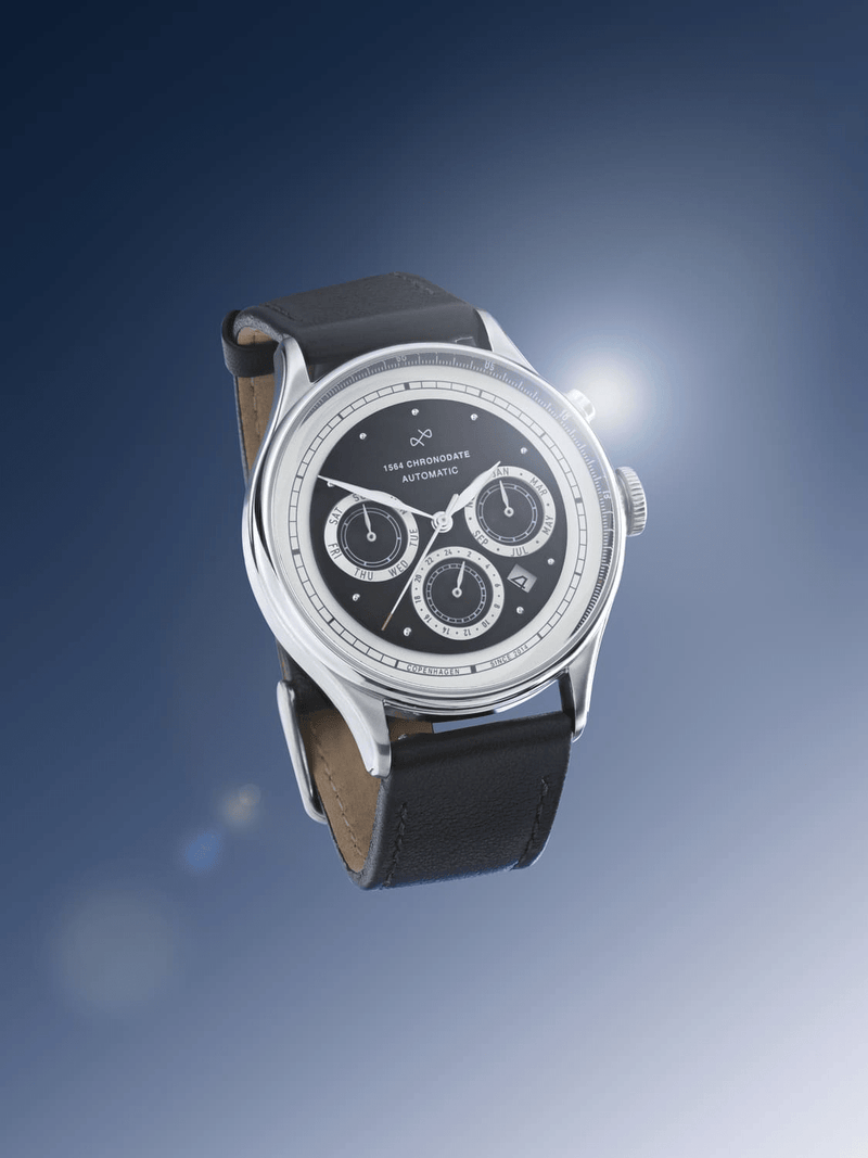 1564 Chronodate Automatic, Steel / Black (signup)