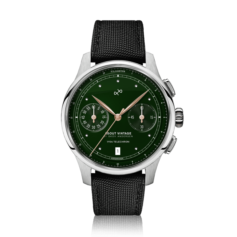 1934 Telechron, Steel / Green