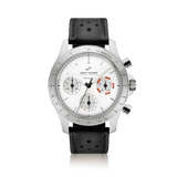 1960 Racing Chronograph, Steel / White & Deep Orange