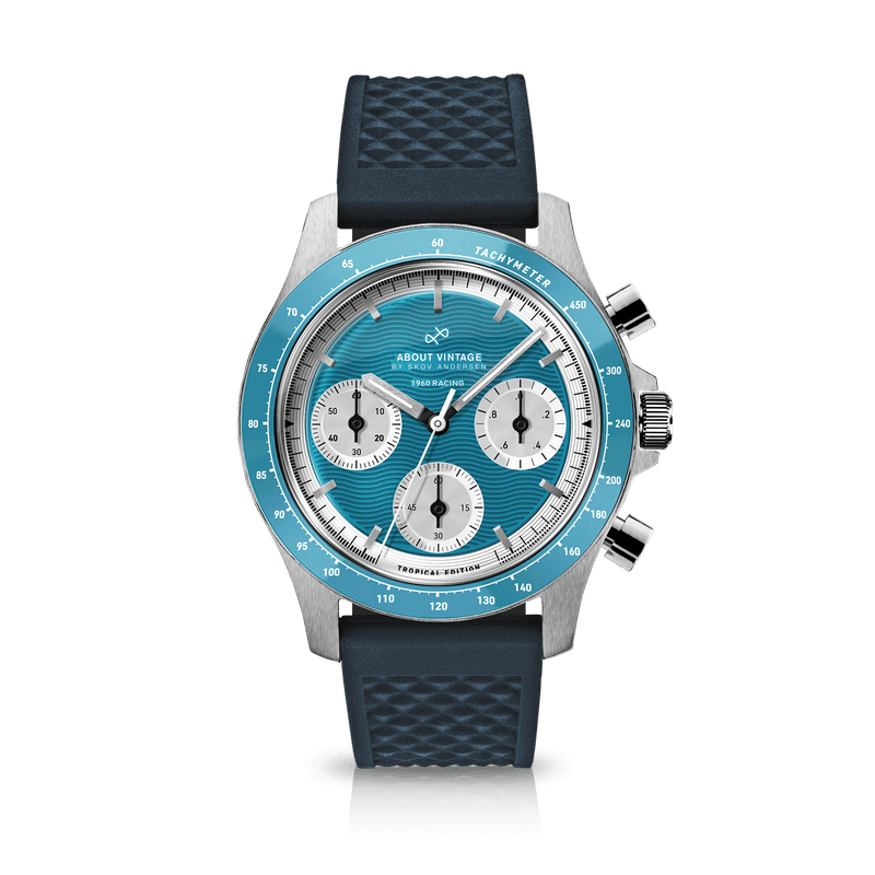 1960 Racing Chronograph, Steel / Tropical Blue
