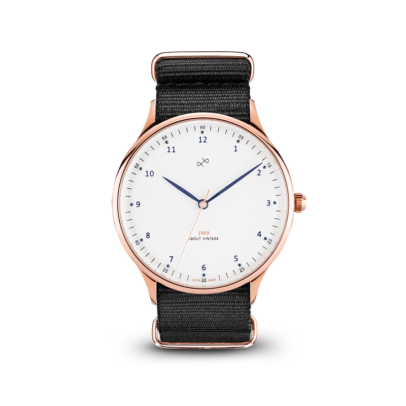 1969 Vintage, Rose Gold / White – 36mm