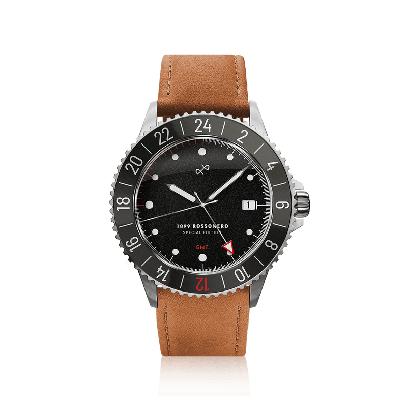 1899 Rossonero GMT, Steel / Black