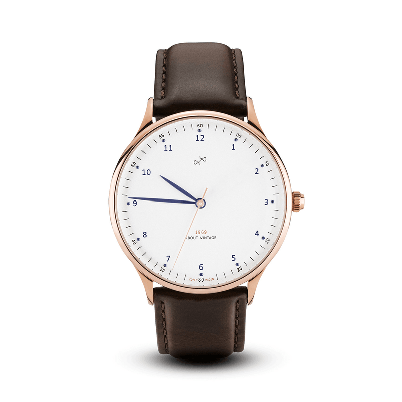 1969 Vintage, Rose Gold / White – 36mm